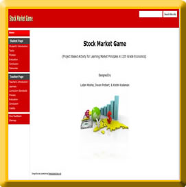 Stock Market Game (Educational Website)